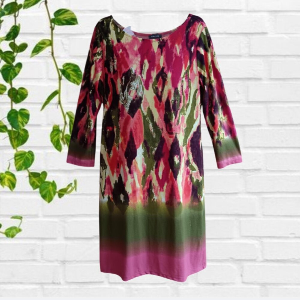 Forever Sheath Dress Knee Length 3/4 Sleeves Size S